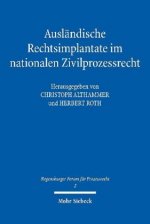 Auslandische Rechtsimplantate im nationalen Zivilprozessrecht