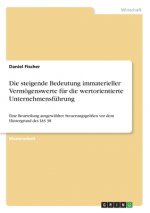 Die steigende Bedeutung immaterieller Vermögenswerte für die wertorientierte Unternehmensführung
