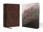NKJV, Abide Bible, Leathersoft, Brown, Red Letter, Comfort Print