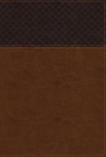 NIV Study Bible, Fully Revised Edition, Large Print, Leathersoft, Brown, Red Letter, Thumb Indexed, Comfort Print