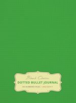 Large 8.5 x 11 Dotted Bullet Journal (Spring Green #15) Hardcover - 245 Numbered Pages