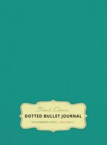 Large 8.5 x 11 Dotted Bullet Journal (Teal #7) Hardcover - 245 Numbered Pages