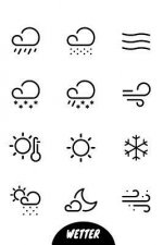Wetter: A5 Wettertagebuch mit Icons & Platz für besondere Ereignisse - 52 Wochen - 365 Tage - Softcover