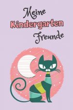 Meine Kindergartenfreunde: A5 Freundebuch / Kindergartenfreundebuch / Meine Kindergartenfreunde für Mädchen und Jungen im Kindergarten