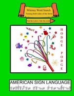 Whimsy Word Search Coloring Books, Hodge Podge, ASL