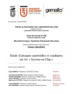 Etude d'attaques matérielles et combinées sur les 