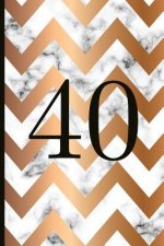 40: A Beautiful 40th Birthday Gift and Keepsake to Write Down Special Moments