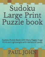 Sudoku Large Print Puzzle book: Sudoku Puzzle Book with Many Pages, Huge Print and Lightweight with Variety of Levels