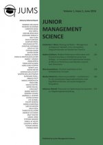 Junior Management Science, Volume 1, Issue 1, June 2016