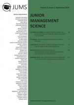 Junior Management Science, Volume 3, Issue 3, September 2018