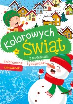 Kolorowych Świąt Bałwanek z naklejkami