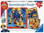 Ravensburger Kinderpuzzle - 05077 Unser Held Sam - Puzzle für Kinder ab 5 Jahren, mit 3x49 Teilen, Puzzle mit Feuerwehrmann Sam