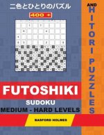400 Futoshiki Sudoku and Hitori Puzzles. Medium - Hard Levels: 17x17 + 18x18 Hitori Puzzles and 9x9 Futoshiki Medium - Hard Levels. Holmes Presents a