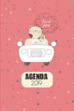 Agenda 2019: Agenda Mensual Y Semanal + Organizador I Cubierta Con Tema de Gatos Enero 2019 a Diciembre 2019 6 X 9in