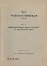 M.Dv.Nr. 271/4 Soll der Sanitatsausrustungen - Teil 4