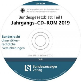 Bundesgesetzblatt Teil I Jahrgangs-CD-ROM 2019, CD-ROM