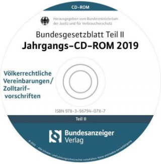 Bundesgesetzblatt Teil II Jahrgangs-CD-ROM 2019, CD-ROM
