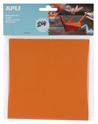APLI origami papďż˝r 15 x 15 cm - mix barev 50 ks