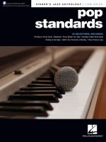 Pop Standards � Singer's Jazz Anthology Low Voice Edition with Recorded Piano Accompaniments: Singer's Jazz Anthology - Low Voice with Recorded