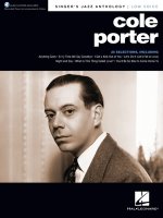 Cole Porter - Singer's Jazz Anthology Low Voice Edition with Recorded Piano Accompaniments: Singer's Jazz Anthology - Low Voice with Recorded Piano Ac