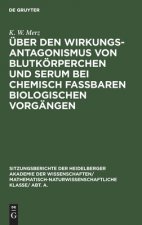 UEber Den Wirkungsantagonismus Von Blutkoerperchen Und Serum Bei Chemisch Fassbaren Biologischen Vorgangen