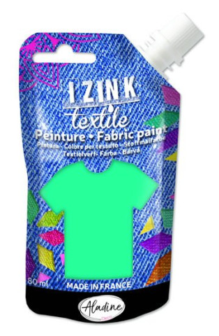 Textilní barva IZINK Textile - světle tyrkysová, 80 ml