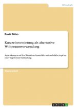 Kurzzeitvermietung als alternative Wohnraumverwendung