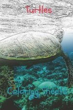 Turtles Coloring Sheets: 30 Turtles Drawings, Coloring Sheets Adults Relaxation, Coloring Book for Kids, for Girls, Volume 5