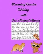 Learning Cursive Writing with Fun Animal Names