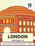 London Coloring Book: 30 Coloring Pages of London City in Coloring Book for Adults (Vol 1)