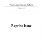 Ancient History Bulletin Volume Three: Reprint Issue