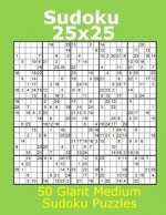 Sudoku 25x25 50 Giant Medium Sudoku Puzzles