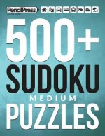 500+ Sudoku Puzzles Book Medium: Medium Sudoku Puzzle Book for adults (with answ