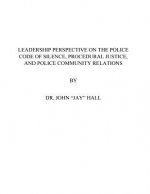 Leadership Perspective on the Police Code of Silence