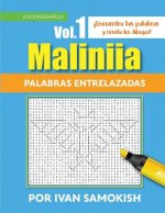 Maliniia Palabras entrelazadas Vol. 1: Encuentra las palabras y revela los dibujos!