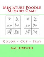 Miniature Poodle Memory Game: Color - Cut - Play