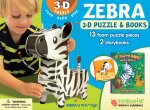Zebra: Wildlife 3D Puzzle and Books [With Puzzle]
