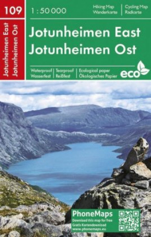 Jotunheimen Ost, Wander- Radkarte 1 : 50 000