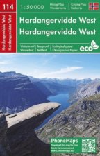 Hardangervidda West, Wander - Radkarte 1 : 50 000