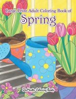 Large Print Adult Coloring Book of Spring