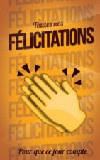 Toutes nos FELICITATIONS - Orange - Carte livre d'or: Taille M (12,7x20cm)