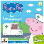 Peppa Pig Hörspiele - Der Rettungswagen (und 5 weitere Geschichten), 1 Audio-CD