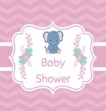 Pink baby shower guest book (Hardcover)