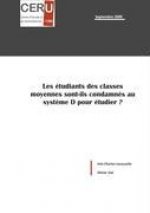 les étudiants des classes moyennes sont-ils condamnés au syst?me D pour étudier ?