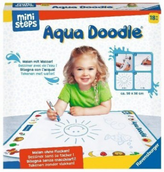 Ravensburger ministeps 4178 Aqua Doodle - Erstes Malen für Kinder ab 18 Monate, Malset für fleckenfreien Malspaß mit Wasser, inklusive Matte und Stift