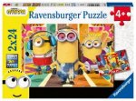 Ravensburger Kinderpuzzle - 05085 Die Minions in Aktion - Puzzle für Kinder ab 4 Jahren, mit 2x24 Teilen