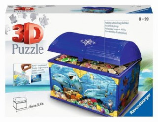 Ravensburger 3D Puzzle 11174 - Schatztruhe Unterwasserwelt - ab 8 Jahren - 216 Teile - Aufbewahrungsbox mit praktischem Deckel