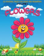 Flowers 50 Coloring Pages For Older Kids Relaxation Vol.1