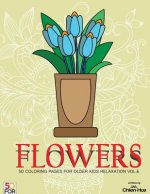 Flowers 50 Coloring Pages For Older Kids Relaxation Vol.6