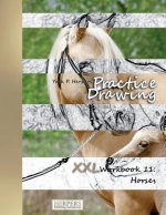 Practice Drawing - XXL Workbook 11: Horses